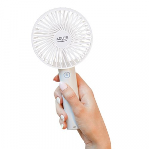 Adler AD 7331w hordozható mini ventilátor fehér
